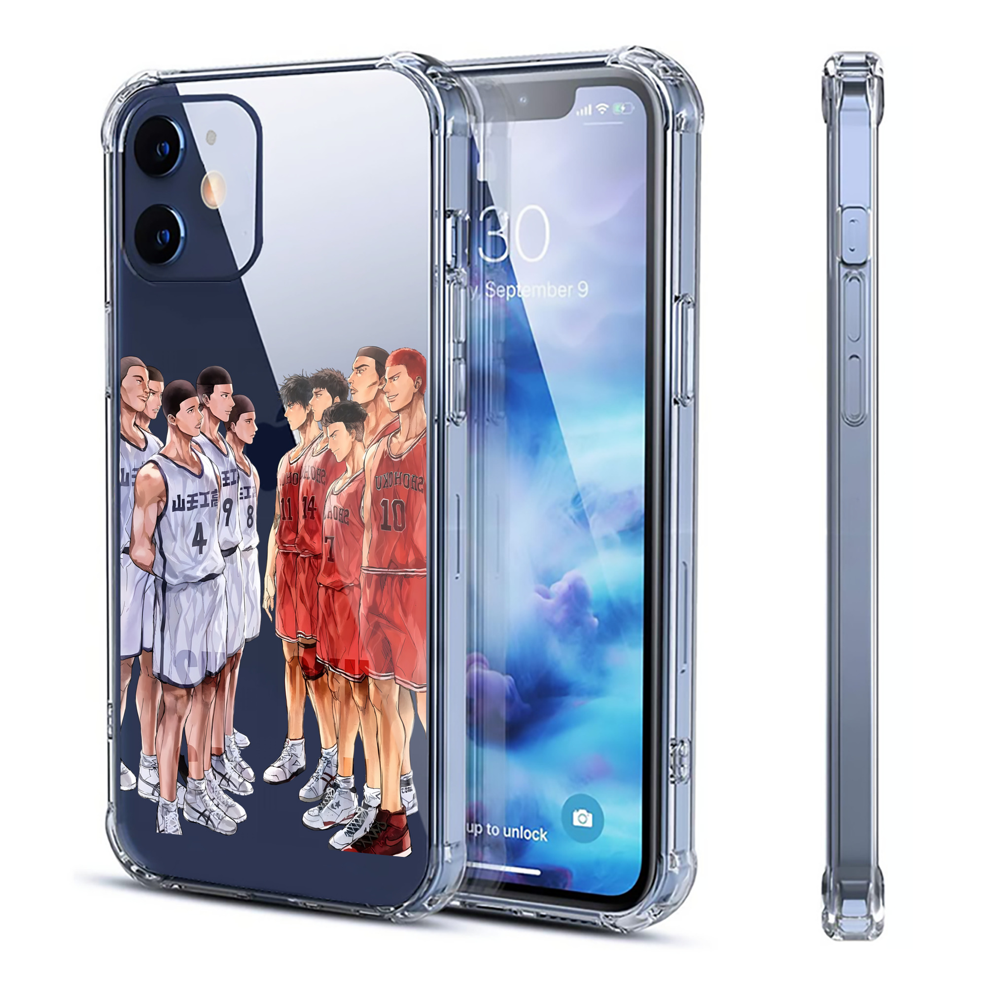 （画像用） SLAM DUNK／スラムダンク 【iPhone 12シリーズ対応】透明スマホケース（クリアソフトケース）